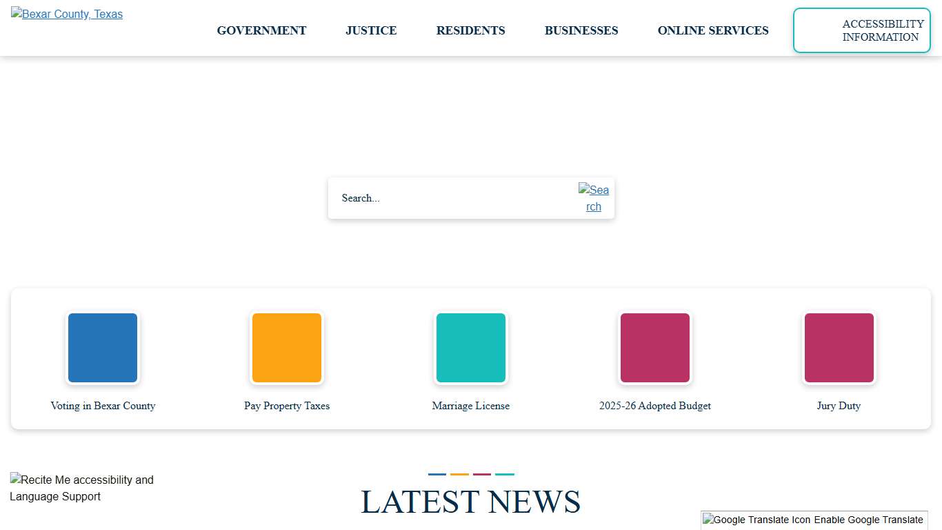 Bexar County, TX - Official Website Official Website
